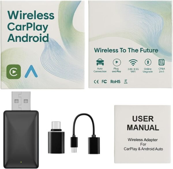 Adaptateur Générique CarPlay – Android Auto sans Fil – Image 9