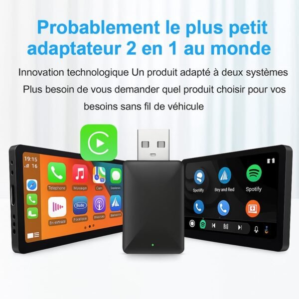 Adaptateur Générique CarPlay – Android Auto sans Fil – Image 4